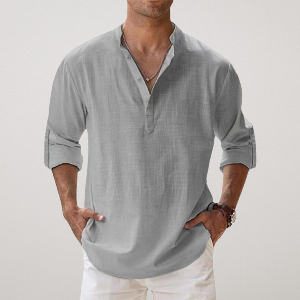 Albert | Henley Polo - shirt med Knapper - ARTIKA - Shirts