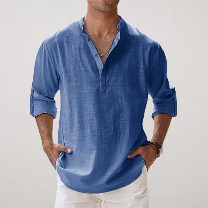 Albert | Henley Polo - shirt med Knapper - ARTIKA - Shirts