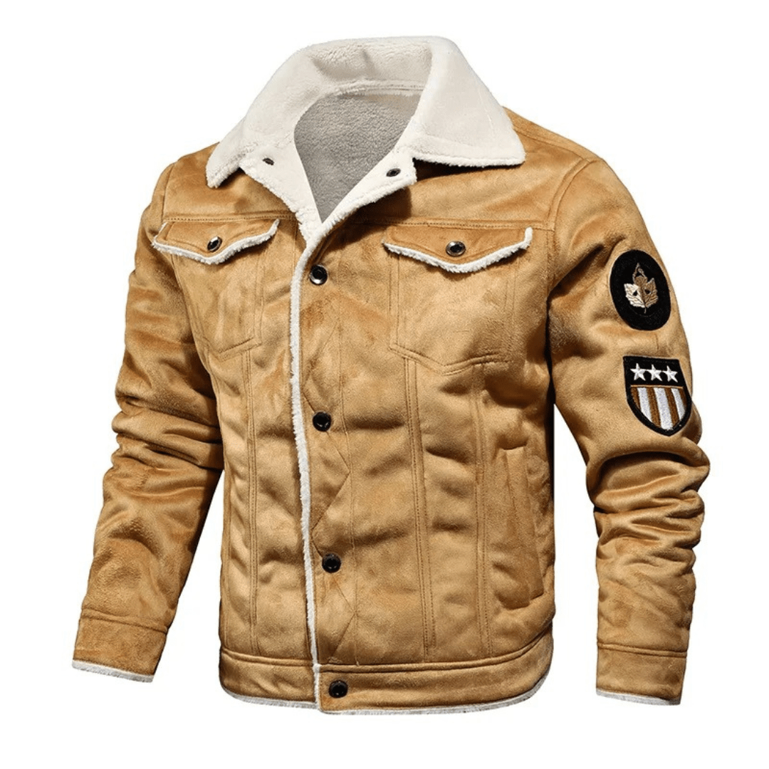Asger | Herrejakke i læder med sherpa - ARTIKA - Men's Jackets