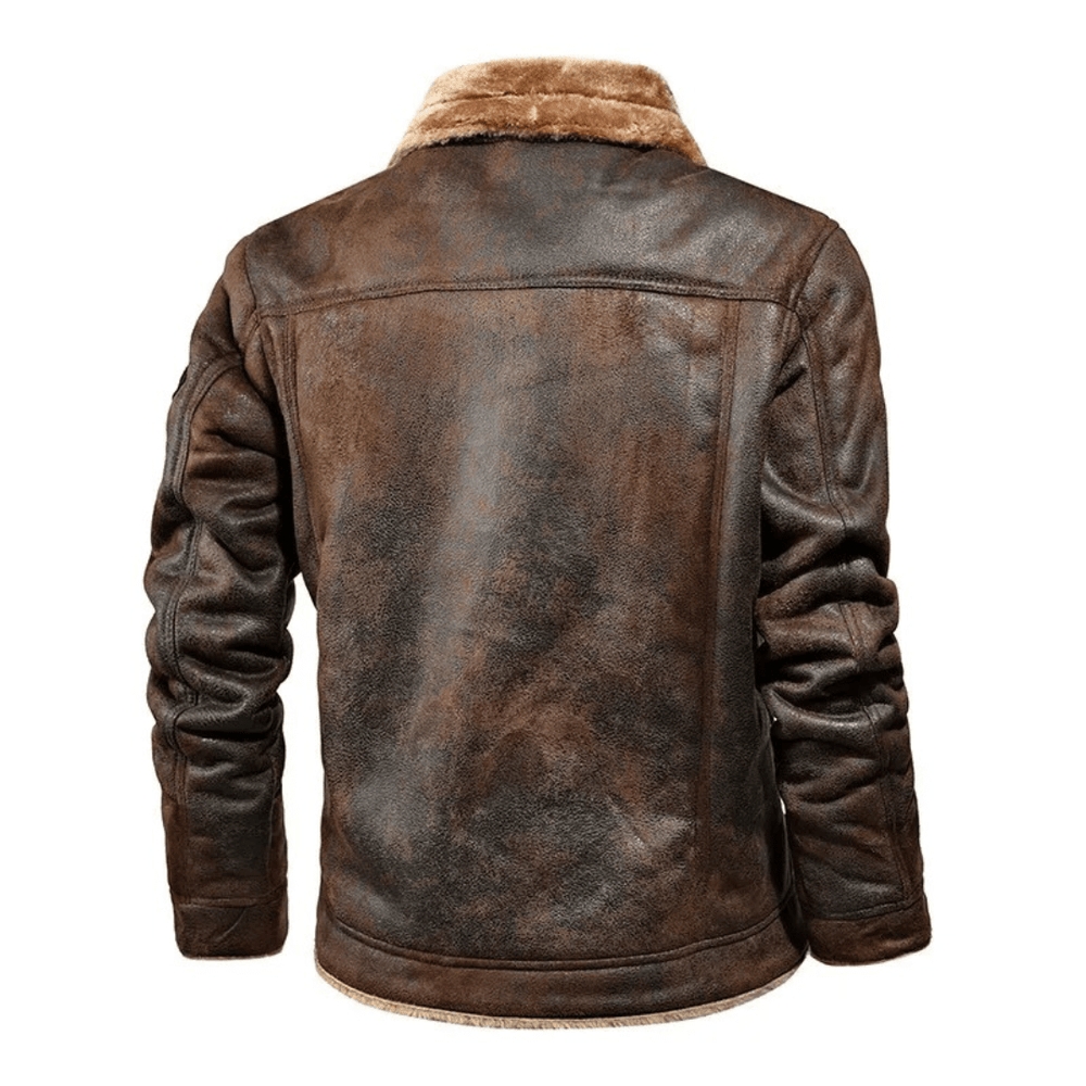 Asger | Herrejakke i læder med sherpa - ARTIKA - Men's Jackets