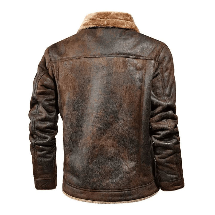 Asger | Herrejakke i læder med sherpa - ARTIKA - Men's Jackets