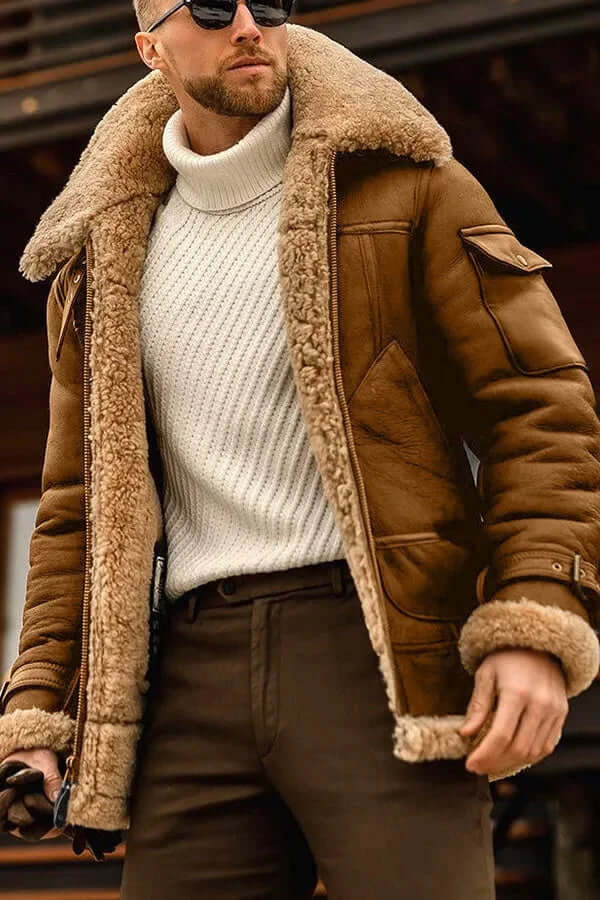 Emil | Læderjakke med pelsfor - ARTIKA - Men's Jackets