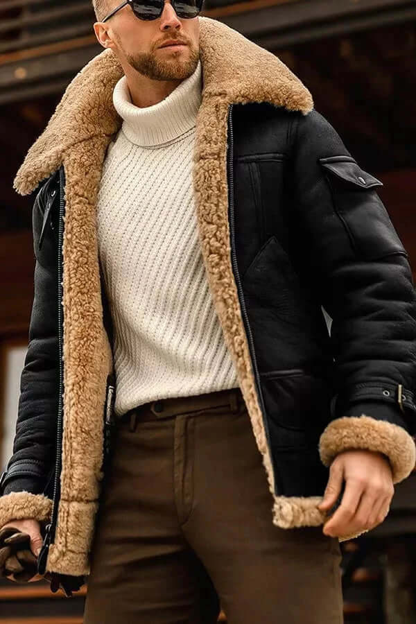 Emil | Læderjakke med pelsfor - ARTIKA - Men's Jackets