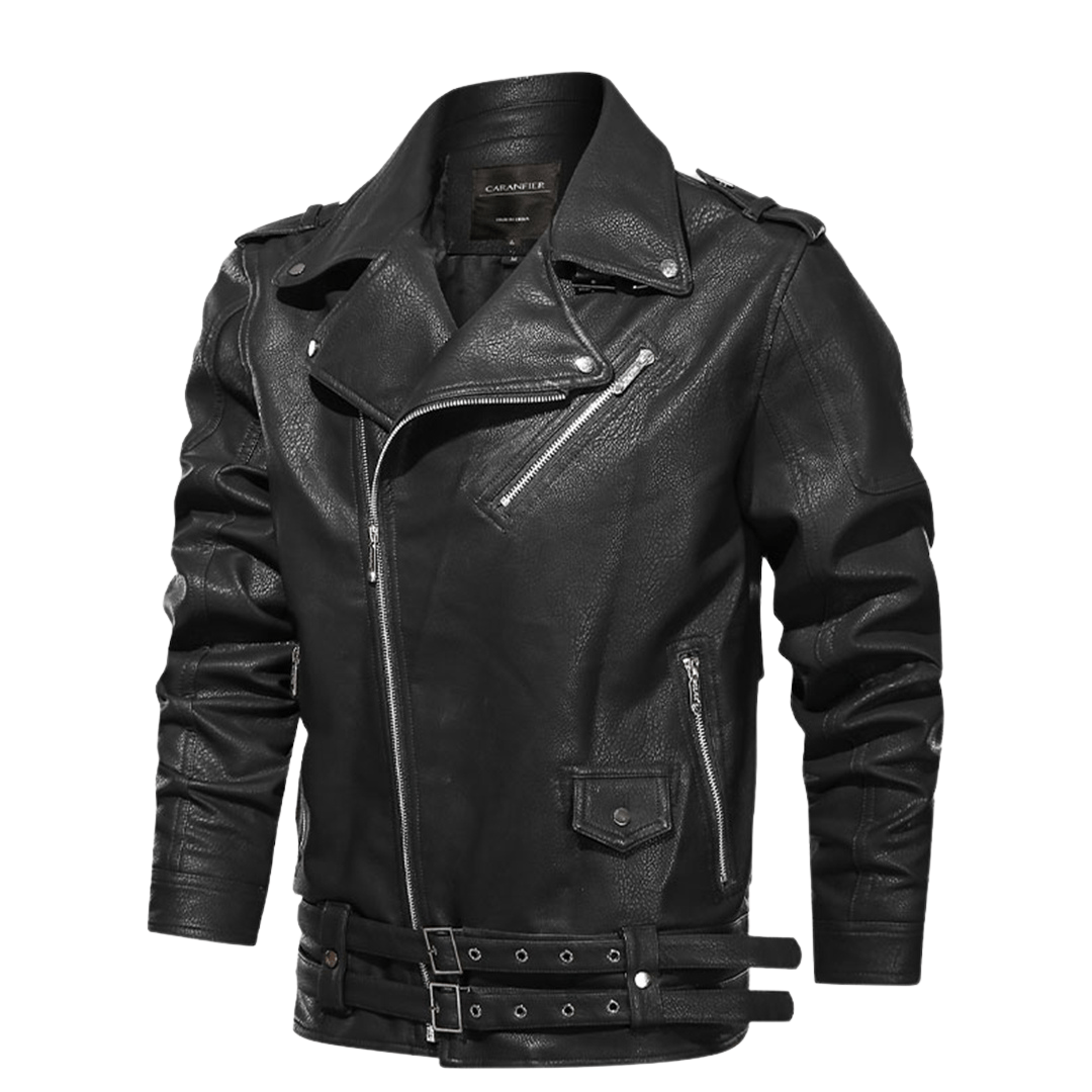 Esben | Klassisk Biker Læderjakke - ARTIKA - Men's Jackets