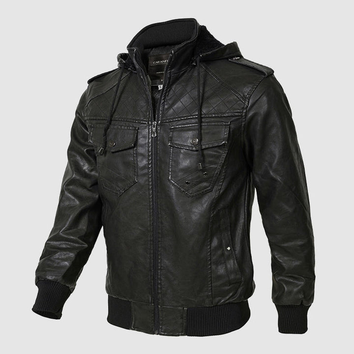 Esben | Klassisk Biker Læderjakke - ARTIKA - Men's Jackets