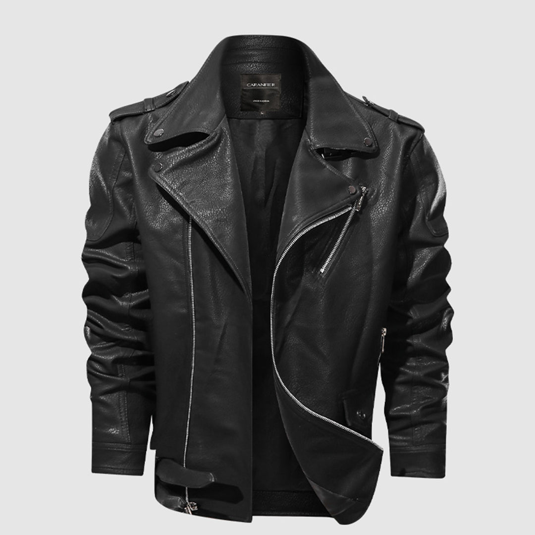 Esben | Klassisk Biker Læderjakke - ARTIKA - Men's Jackets