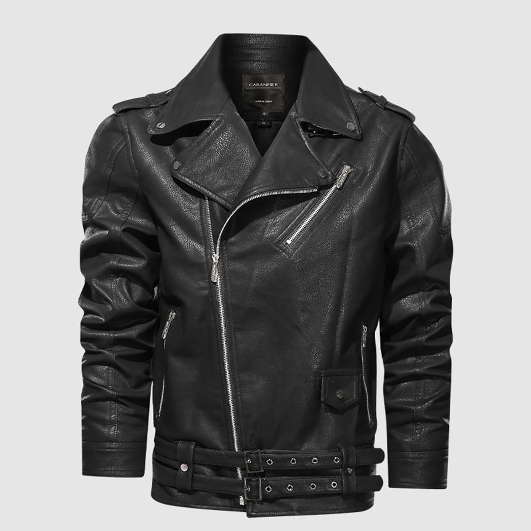 Esben | Klassisk Biker Læderjakke - ARTIKA - Men's Jackets