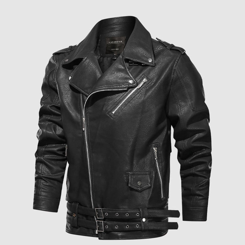 Esben | Klassisk Biker Læderjakke - ARTIKA - Men's Jackets