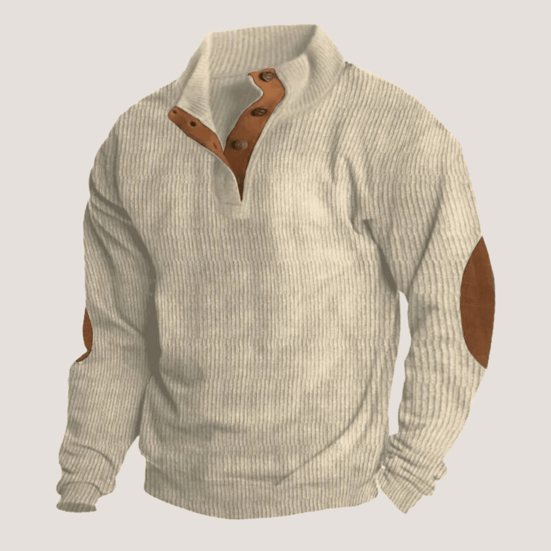 Henri™ | Ribbet Knap - trøje - ARTIKA - Sweater