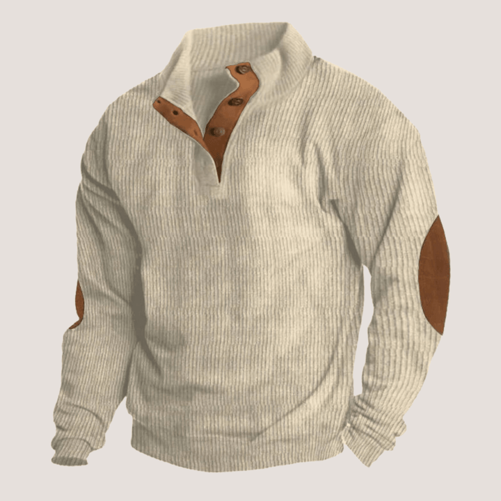 Henri™ | Ribbet Knap - trøje - ARTIKA - Sweater