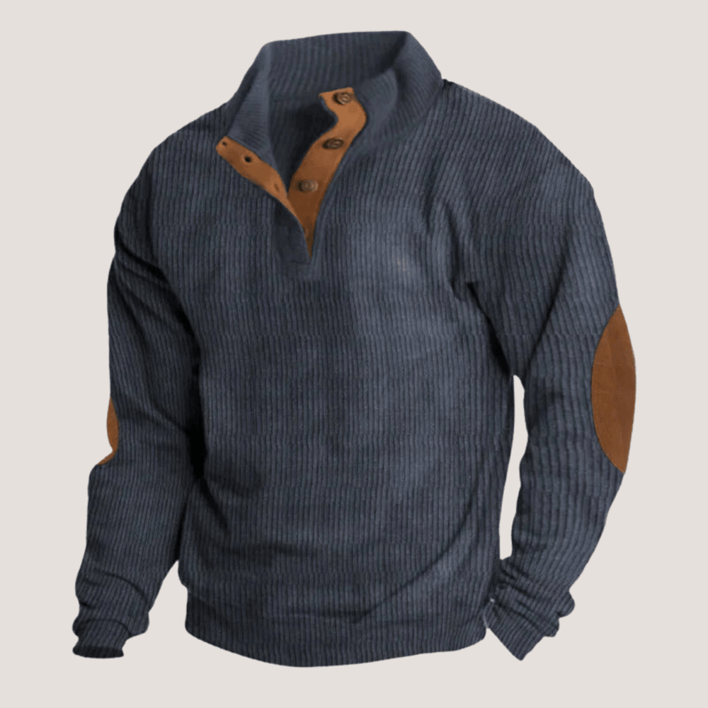 Henri™ | Ribbet Knap - trøje - ARTIKA - Sweater