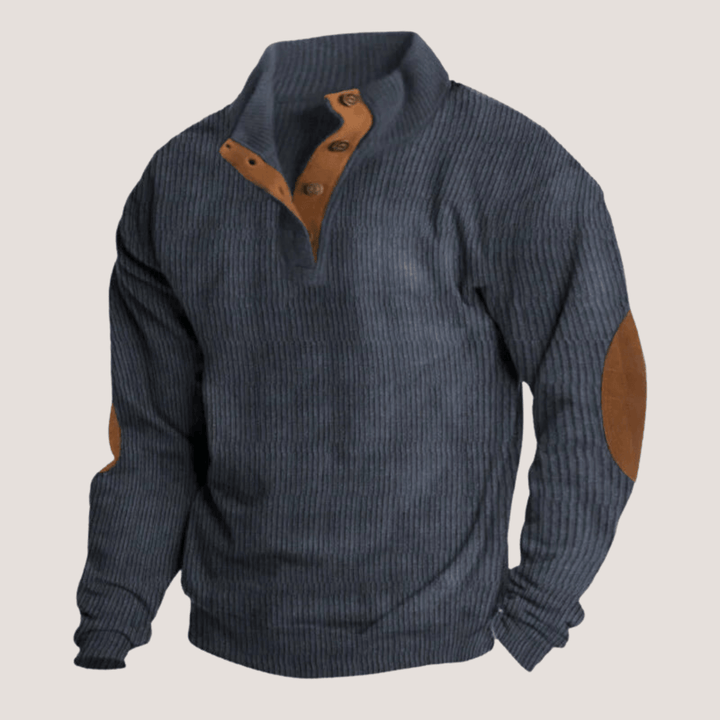 Henri™ | Ribbet Knap - trøje - ARTIKA - Sweater