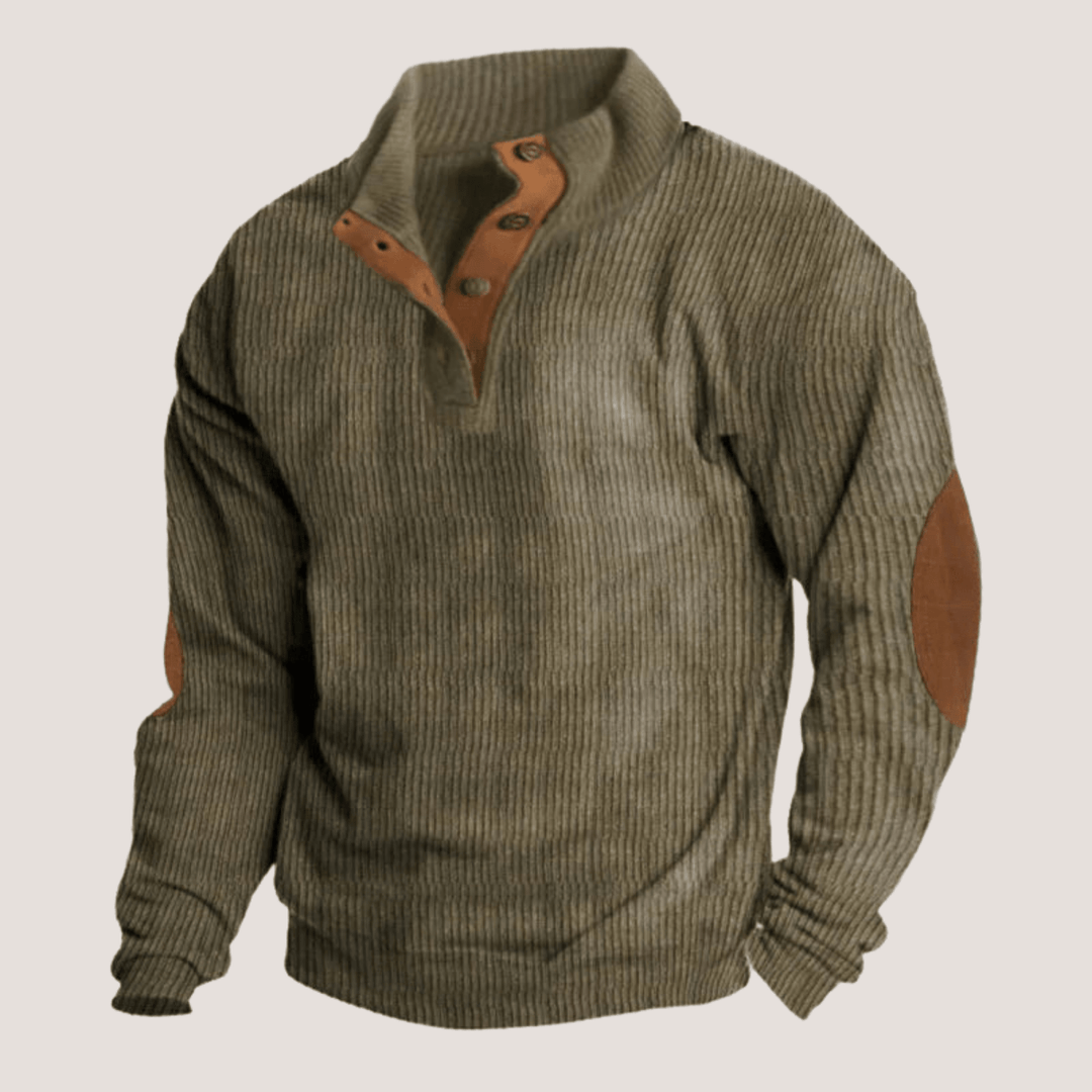 Henri™ | Ribbet Knap - trøje - ARTIKA - Sweater