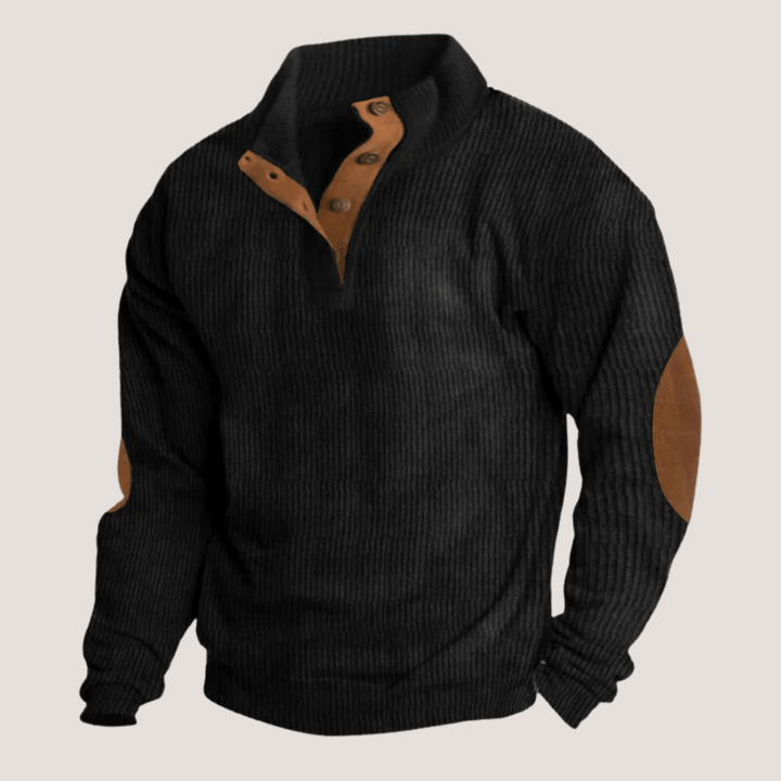 Henri™ | Ribbet Knap - trøje - ARTIKA - Sweater