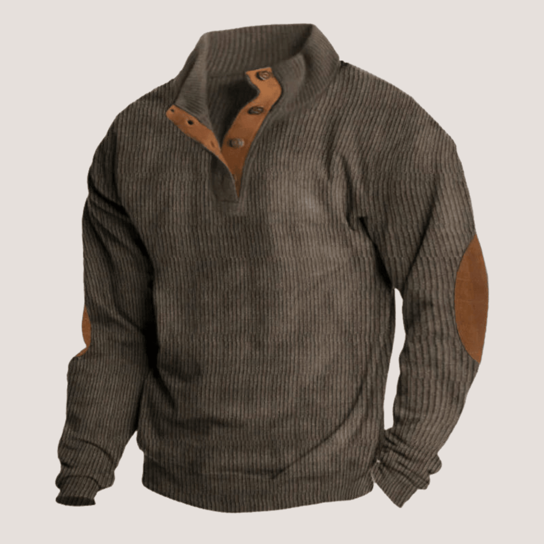 Henri™ | Ribbet Knap - trøje - ARTIKA - Sweater