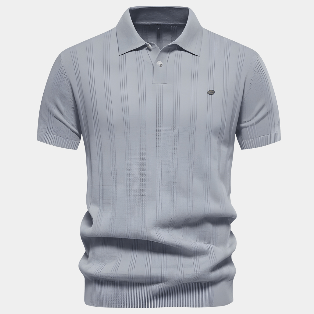 Luke | Klassisk Poloshirt med Diskrete Striber - ARTIKA - Polo Shirt