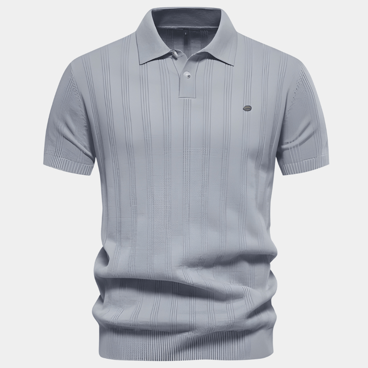 Luke | Klassisk Poloshirt med Diskrete Striber - ARTIKA - Polo Shirt