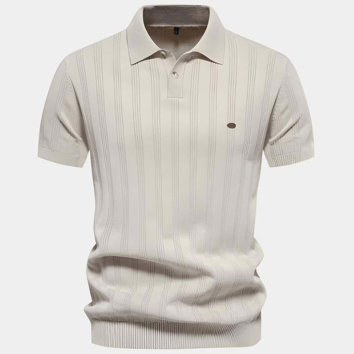 Luke | Klassisk Poloshirt med Diskrete Striber - ARTIKA - Polo Shirt