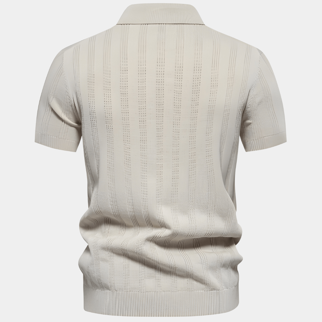 Luke | Klassisk Poloshirt med Diskrete Striber - ARTIKA - Polo Shirt