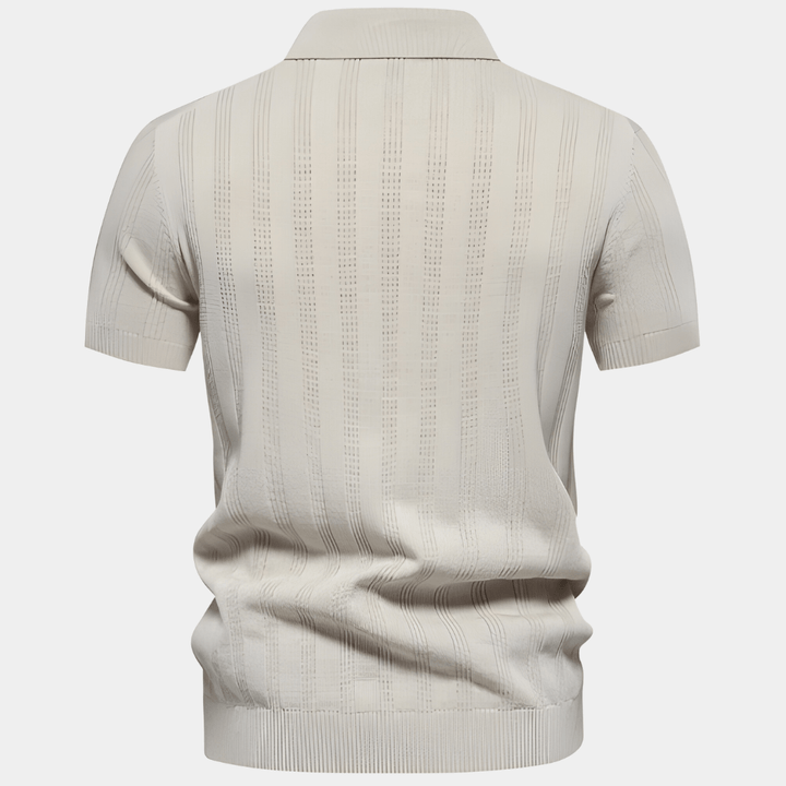 Luke | Klassisk Poloshirt med Diskrete Striber - ARTIKA - Polo Shirt
