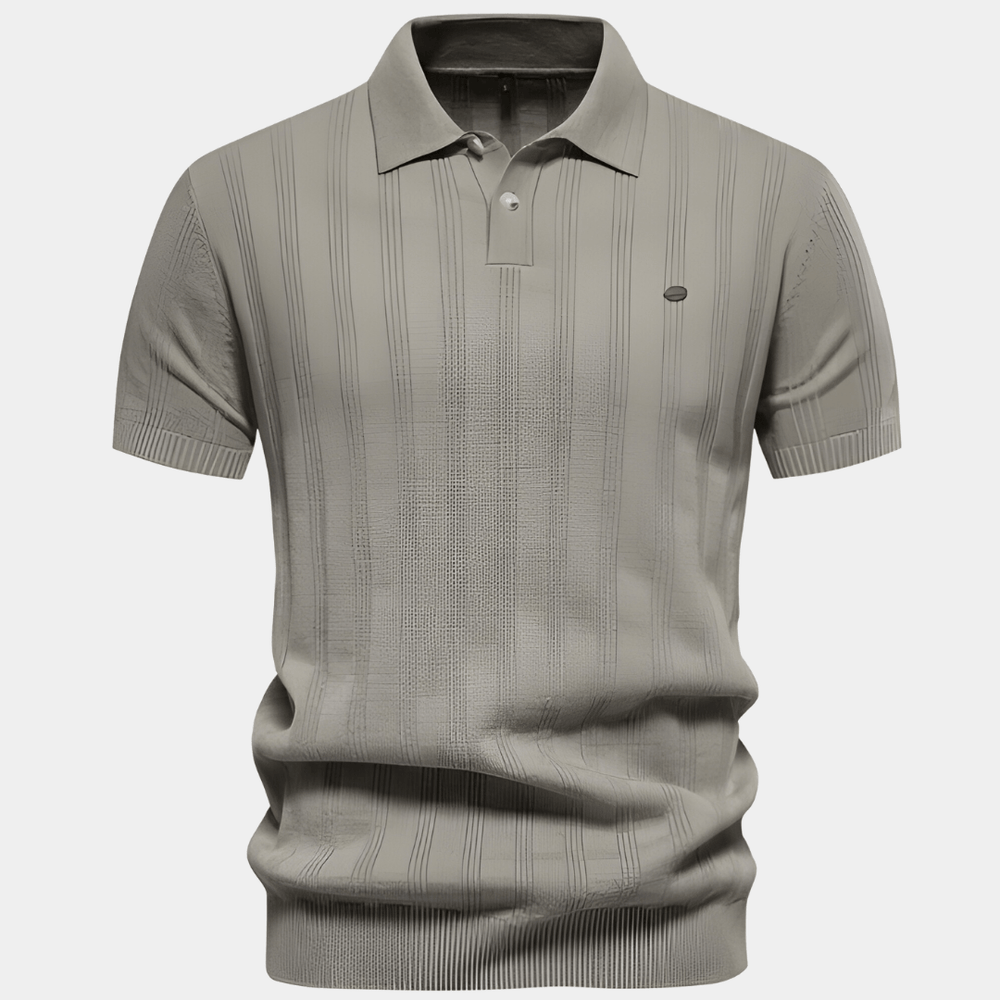 Luke | Klassisk Poloshirt med Diskrete Striber - ARTIKA - Polo Shirt