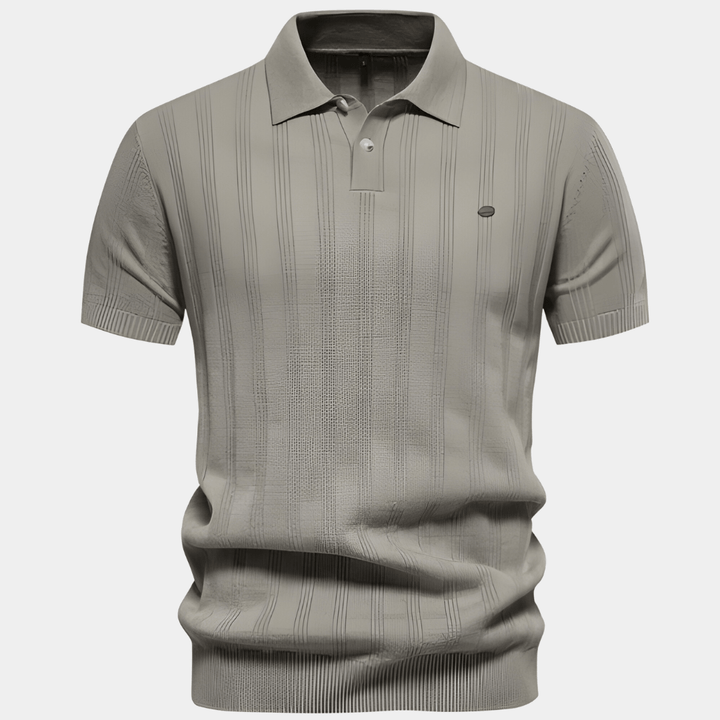 Luke | Klassisk Poloshirt med Diskrete Striber - ARTIKA - Polo Shirt