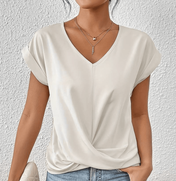 Luna | Mavekontrollerende V - hals top - ARTIKA - Blouse & Shirts