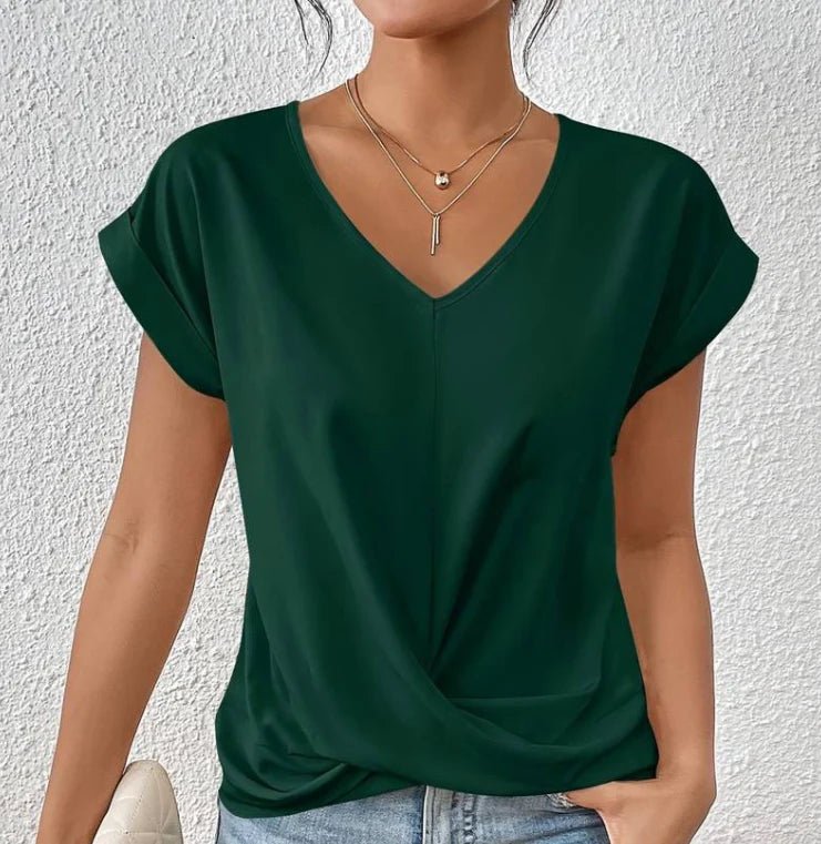 Luna | Mavekontrollerende V - hals top - ARTIKA - Blouse & Shirts
