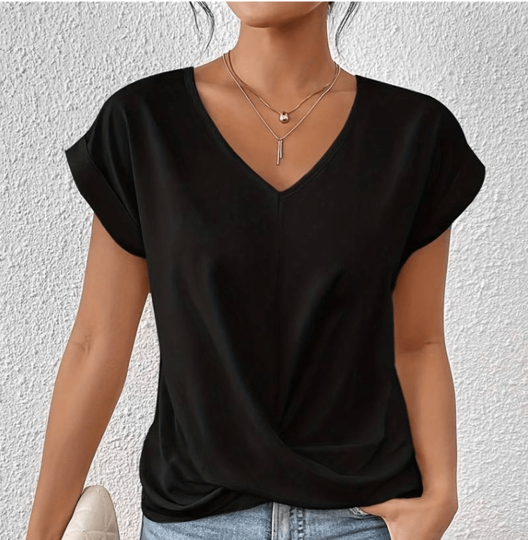 Luna | Mavekontrollerende V - hals top - ARTIKA - Blouse & Shirts