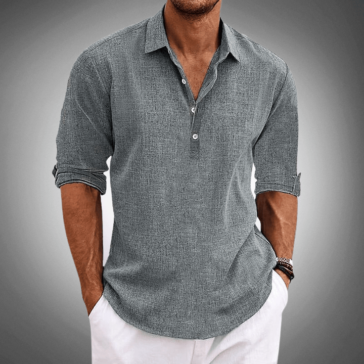 Nikolaj | Afslappet Herreskjorte med Knapper - ARTIKA - Polo Shirt